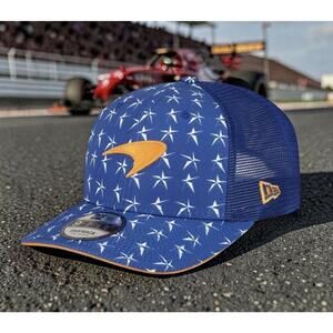McLaren F1 Special Edition 750S Austin GP Blue Orange Trucker Hat NEW Fast Ship